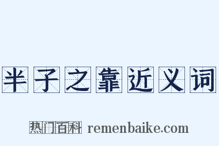 半子之靠近义词是什么意思的图片